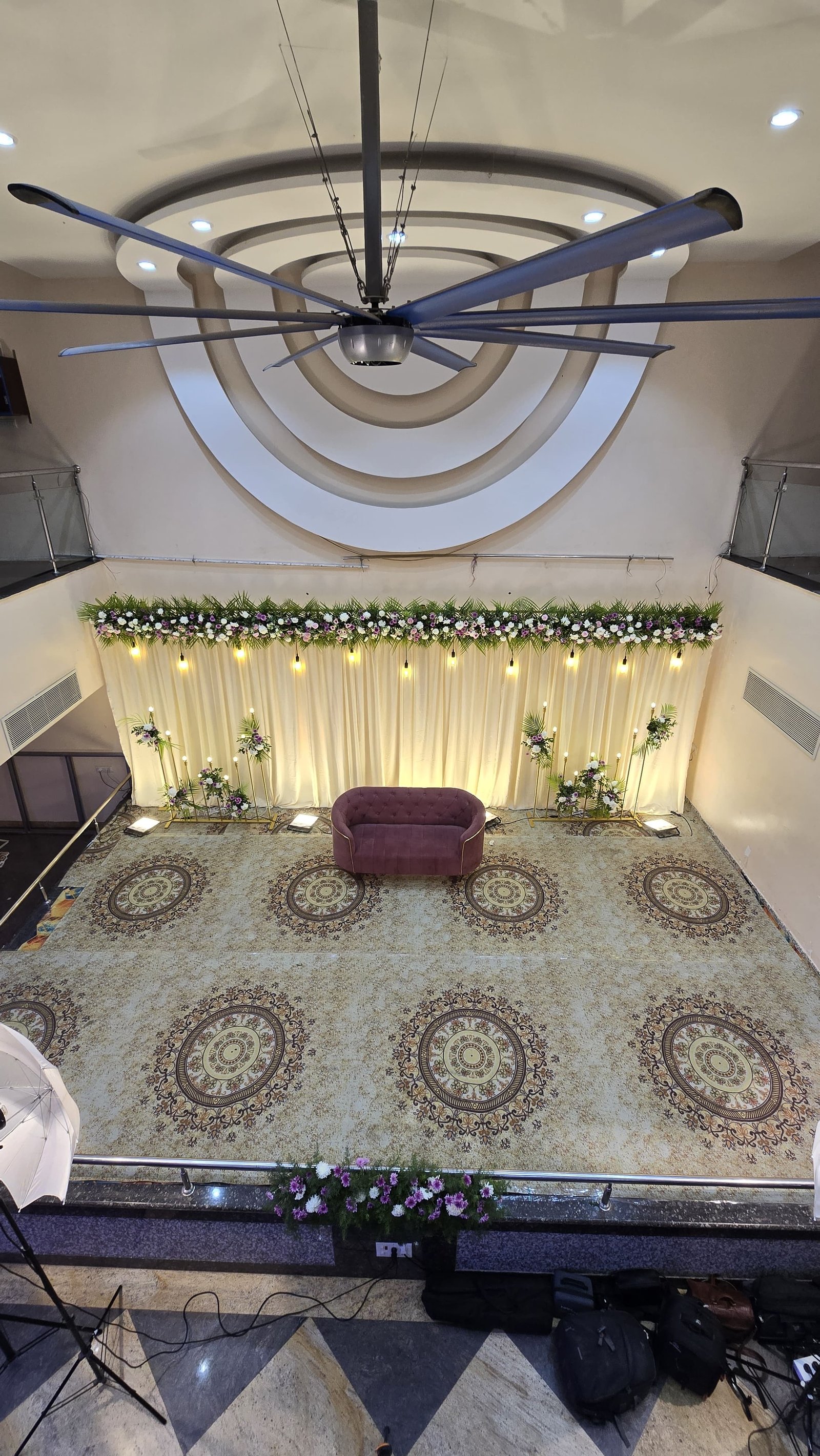 Grand hall and stage